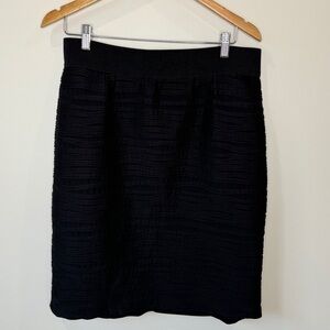 Alfani Black Midi Striped Women’s Casual Office Skirt (Sz 12)